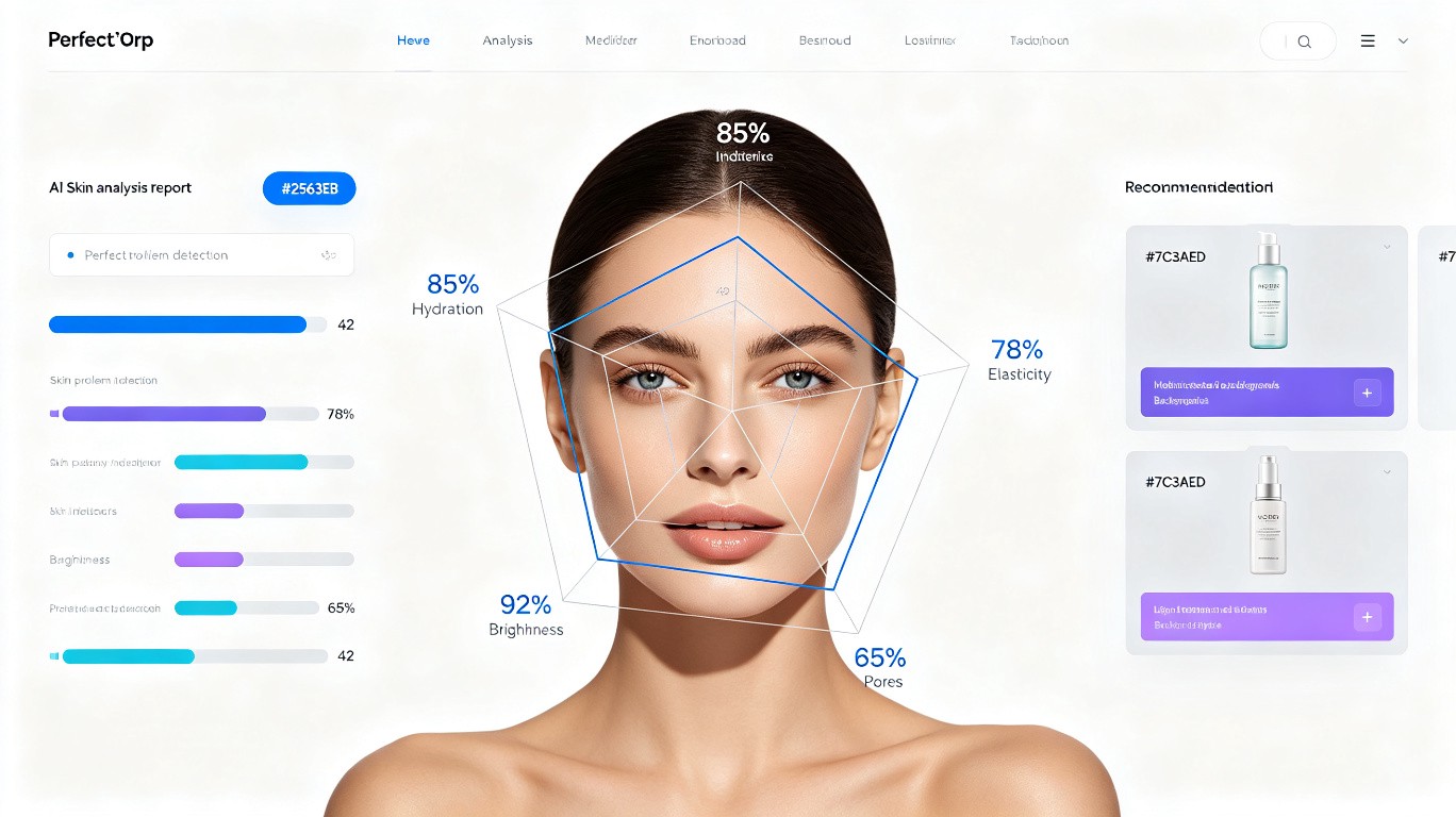 AI皮肤分析检测报告 - 肌肤管家SkinRun